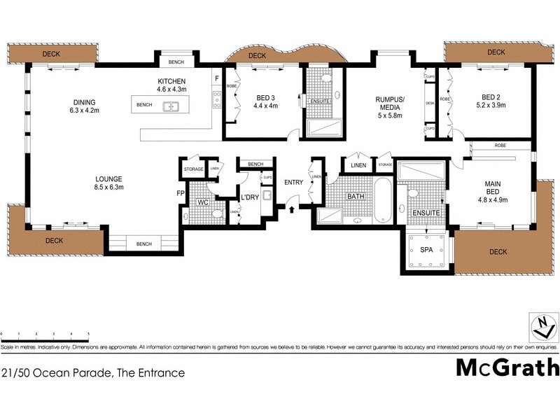 21/50 Ocean Parade, The Entrance NSW 2261 Floorplan