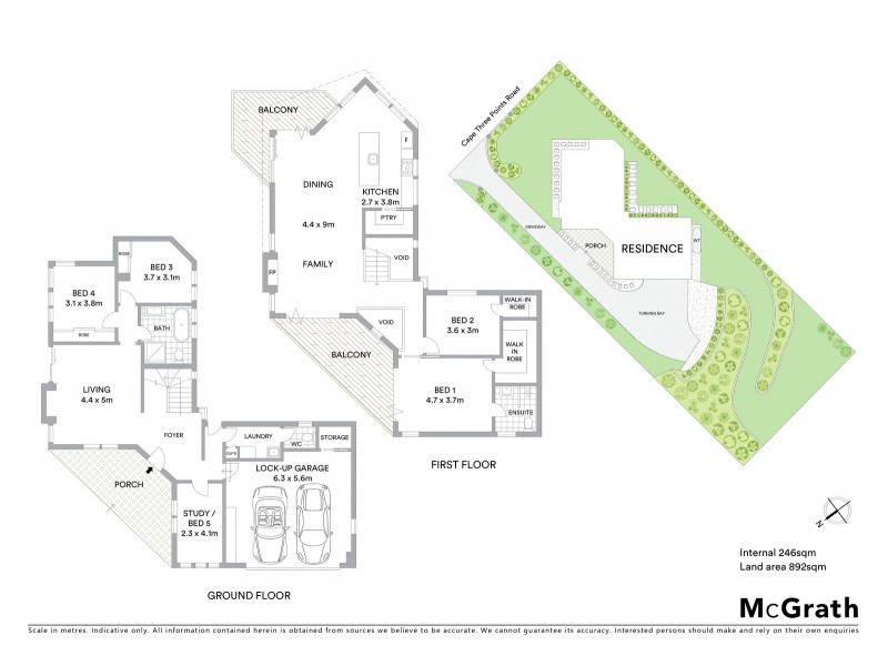 155 Cape Three Points Road, Avoca Beach NSW 2251 Floorplan