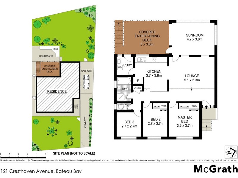 121 Cresthaven Avenue, Bateau Bay NSW 2261 Floorplan