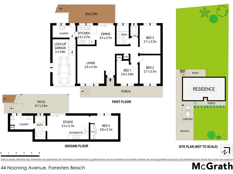 44 Noorong Avenue, Forresters Beach NSW 2260 Floorplan