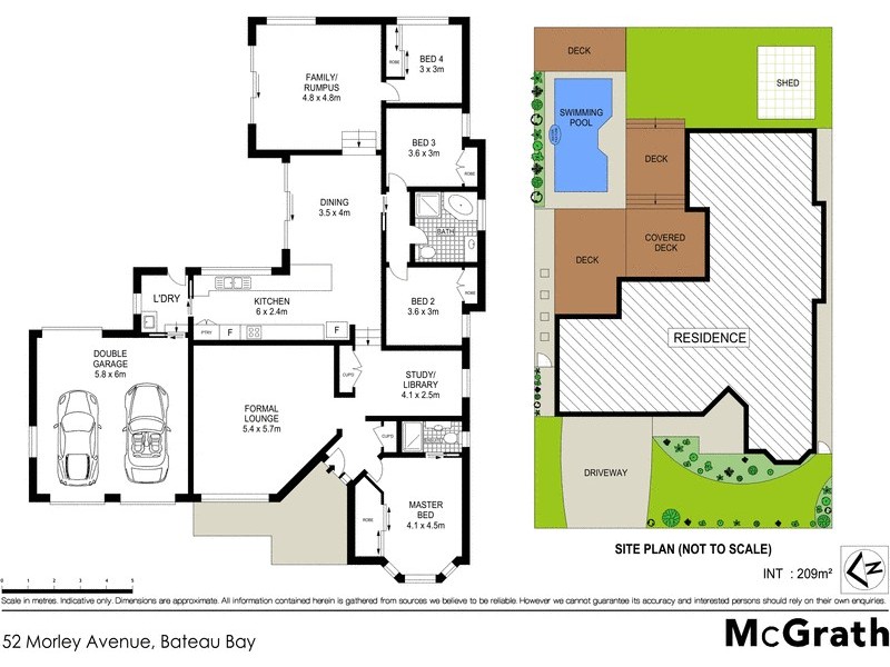 52 Morley Avenue, Bateau Bay NSW 2261 Floorplan