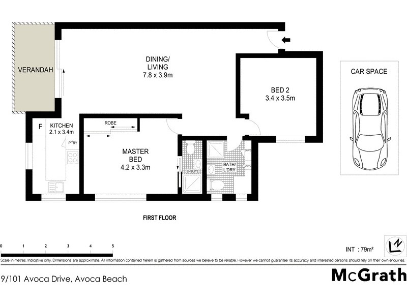 9/101 Avoca Drive, Avoca Beach NSW 2251 Floorplan