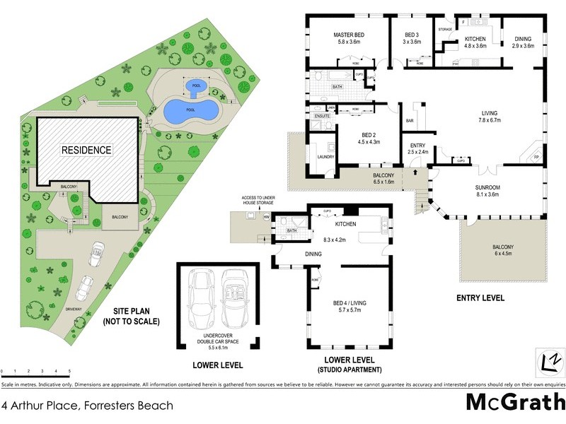 4 Arthur Place, Forresters Beach NSW 2260 Floorplan