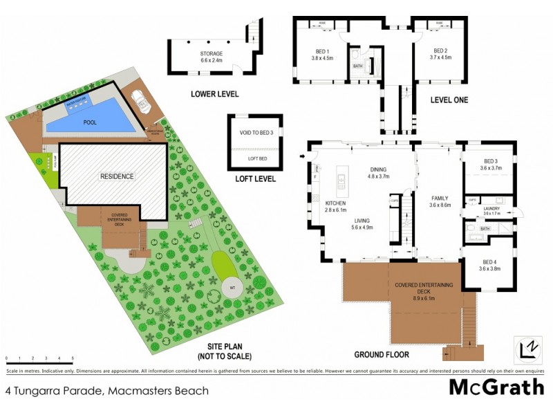 4 Tungarra Parade, Macmasters Beach NSW 2251 Floorplan