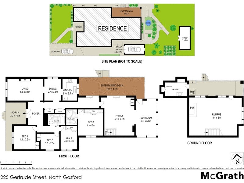 225 Gertrude Street, North Gosford NSW 2250 Floorplan