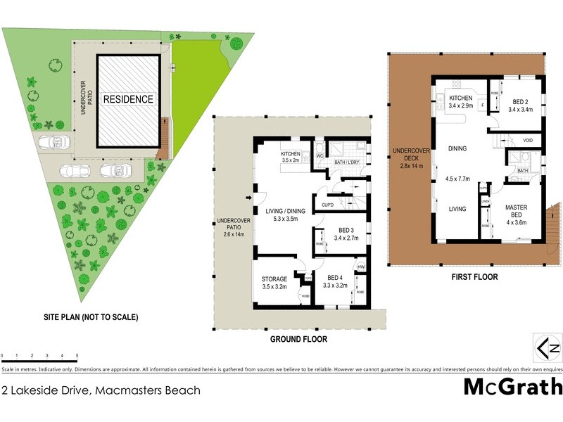 2 Lakeside Drive, Macmasters Beach NSW 2251 Floorplan