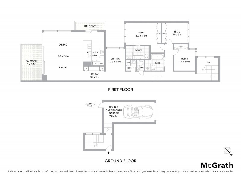4/43 Ocean Street, North Avoca NSW 2260 Floorplan