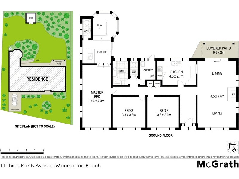 11 Three Points Avenue, Macmasters Beach NSW 2251 Floorplan