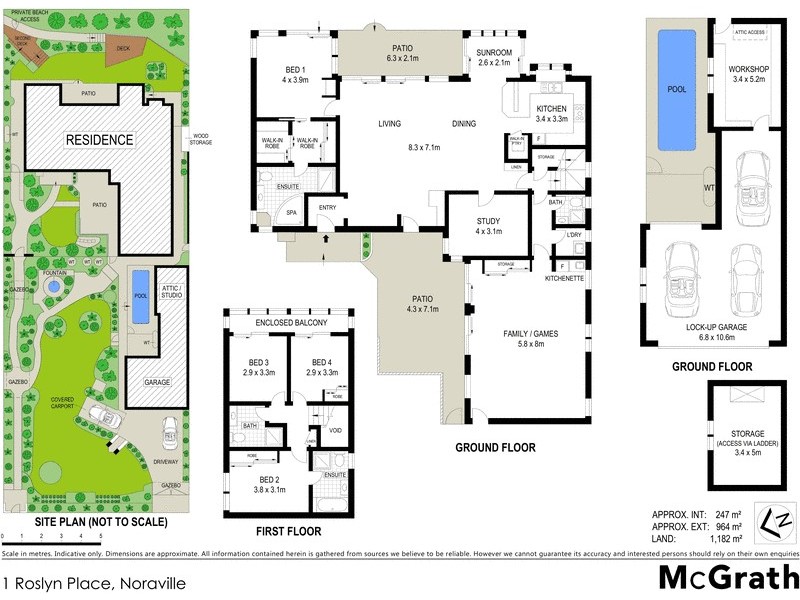1 Roslyn Place, Noraville NSW 2263 Floorplan