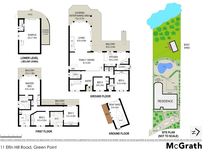 11 Elfin Hill Road, Green Point NSW 2251 Floorplan