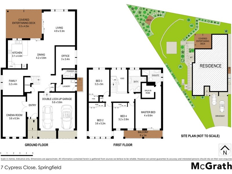 7 Cypress Close, Springfield NSW 2250 Floorplan
