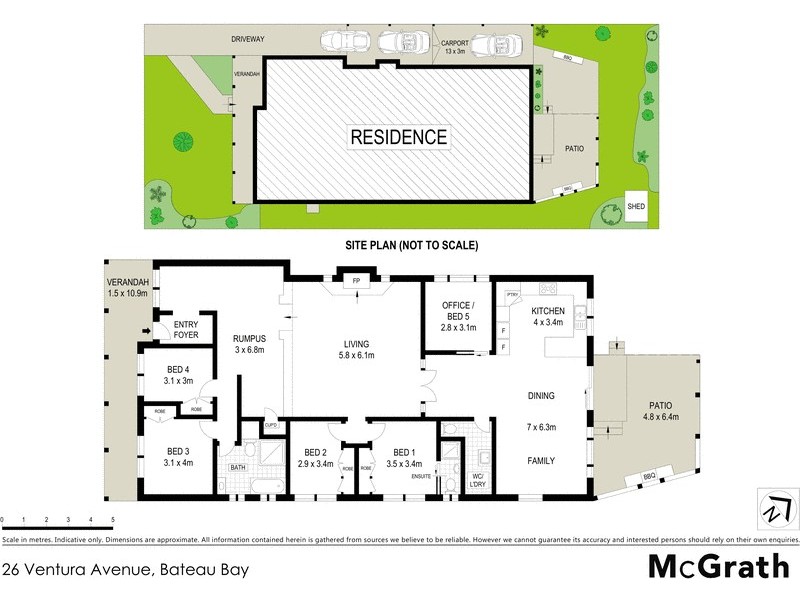 26 Ventura Avenue, Bateau Bay NSW 2261 Floorplan
