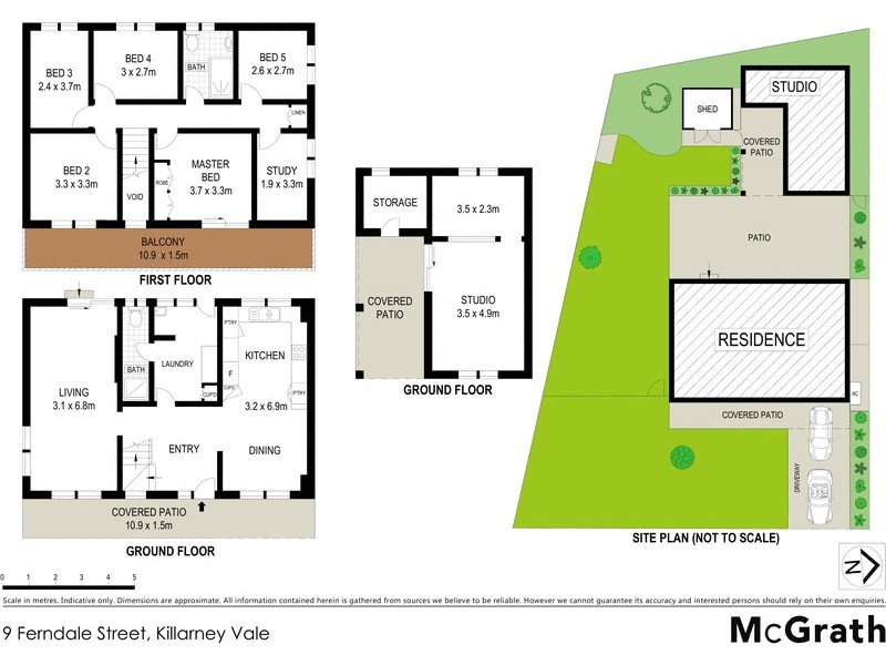 9 Ferndale Street, Killarney Vale NSW 2261 Floorplan