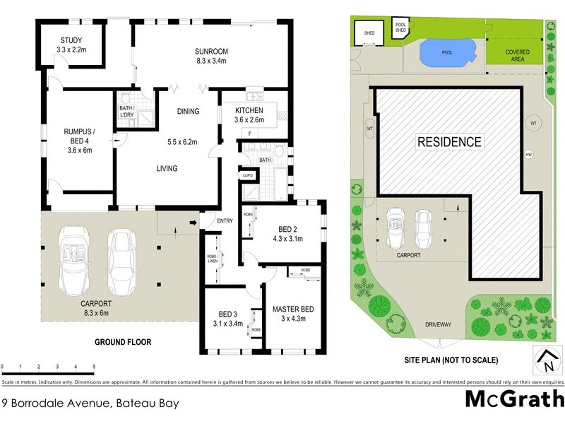 9 Borrodale Avenue, Bateau Bay NSW 2261 Floorplan