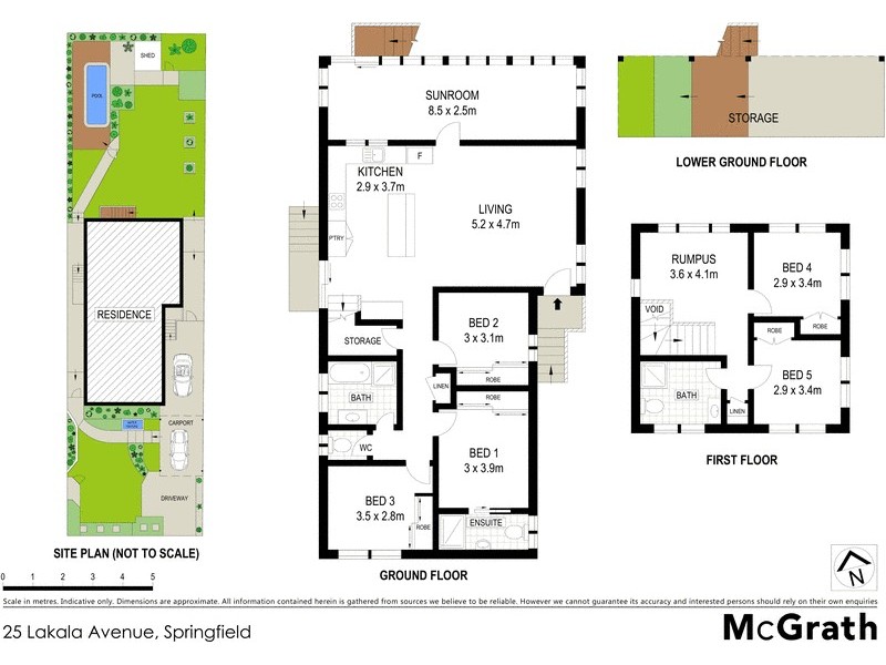 25 Lakala Avenue, Springfield NSW 2250 Floorplan