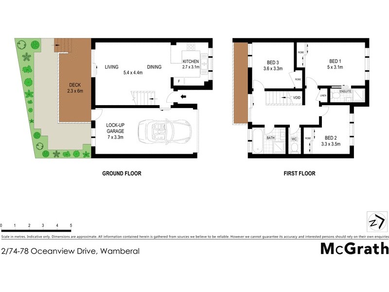 2/74 Ocean View Drive, Wamberal NSW 2260 Floorplan