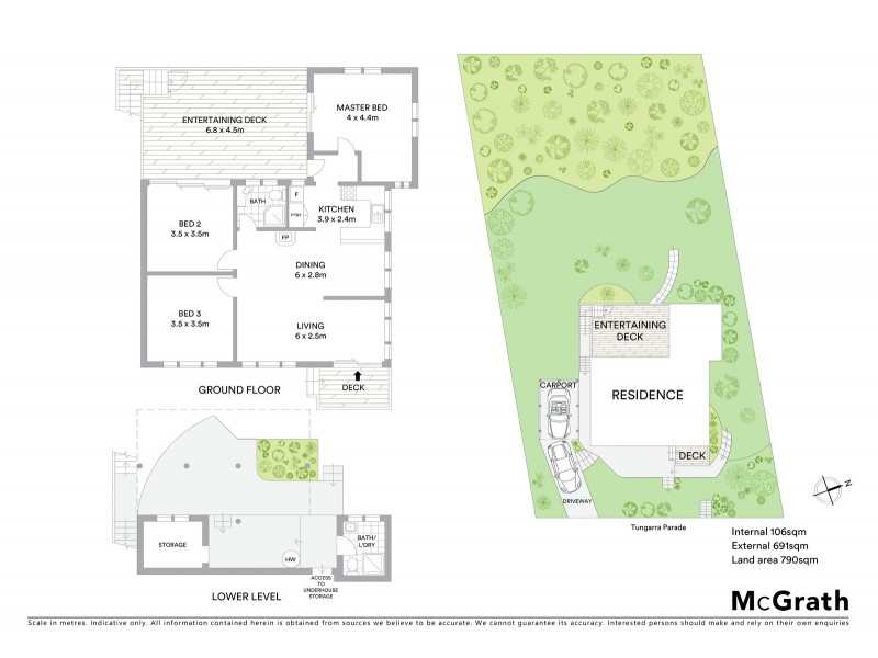 2 Tungarra Parade, Macmasters Beach NSW 2251 Floorplan
