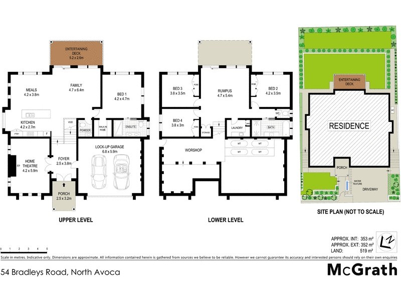54 Bradleys Road, North Avoca NSW 2260 Floorplan