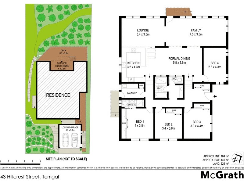 43 Hillcrest Street, Terrigal NSW 2260 Floorplan