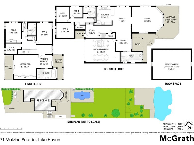 71 Malvina Parade, Lake Haven NSW 2263 Floorplan