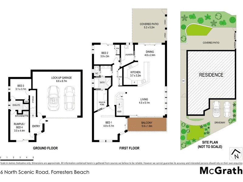 6 North Scenic Road, Forresters Beach NSW 2260 Floorplan