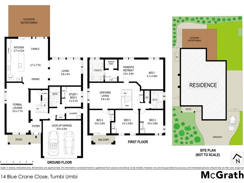 14 Blue Crane Close, Tumbi Umbi NSW 2261 Floorplan