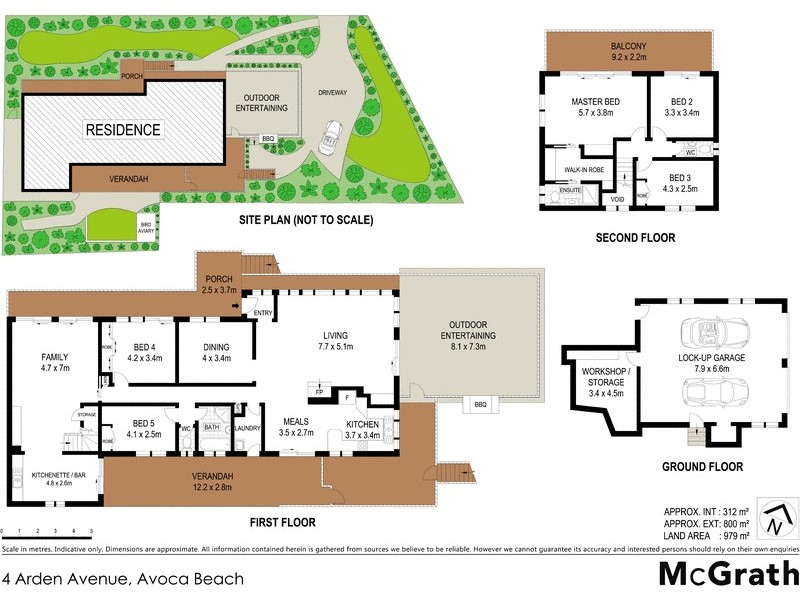 4 Arden Avenue, Avoca Beach NSW 2251 Floorplan