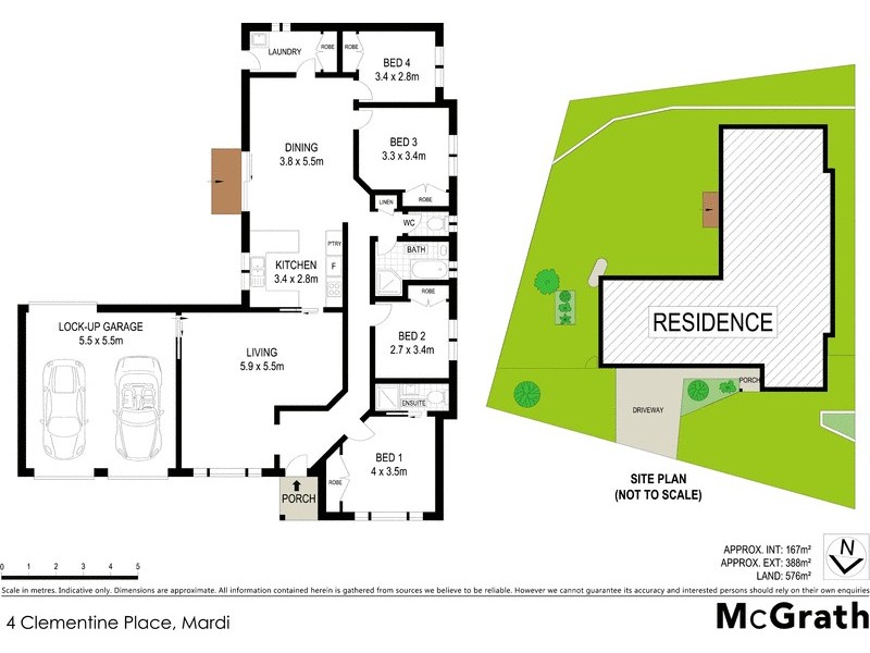4 Clementine Place, Mardi NSW 2259 Floorplan