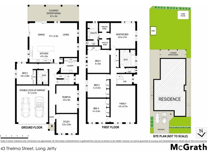 43 Thelma Street, Long Jetty NSW 2261 Floorplan