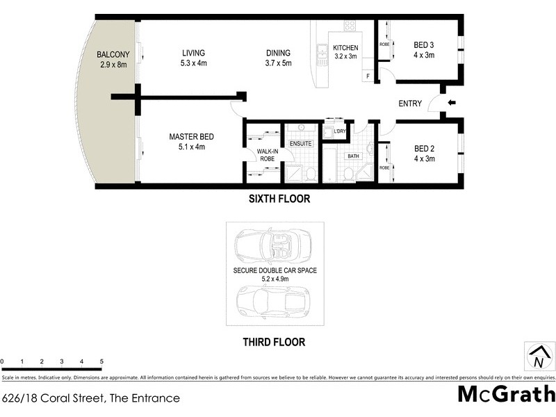626/18 Coral Street, The Entrance NSW 2261 Floorplan