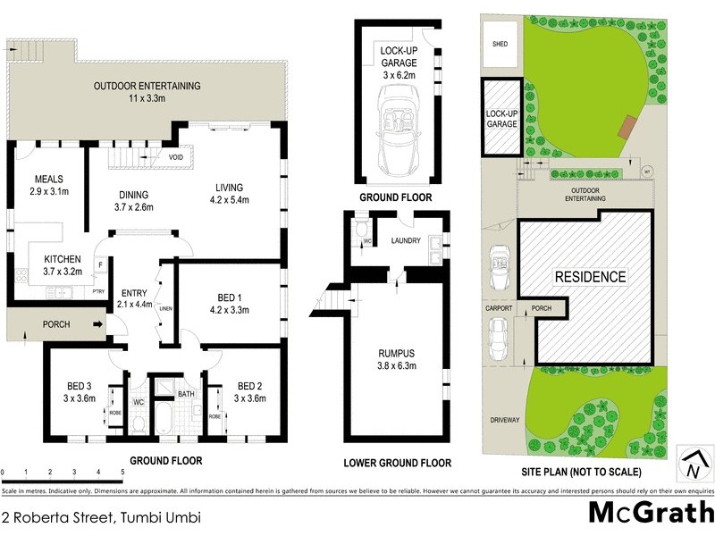 2 Roberta Street, Tumbi Umbi NSW 2261 Floorplan