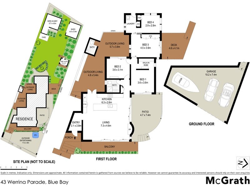 43 Werrina Parade, Blue Bay NSW 2261 Floorplan