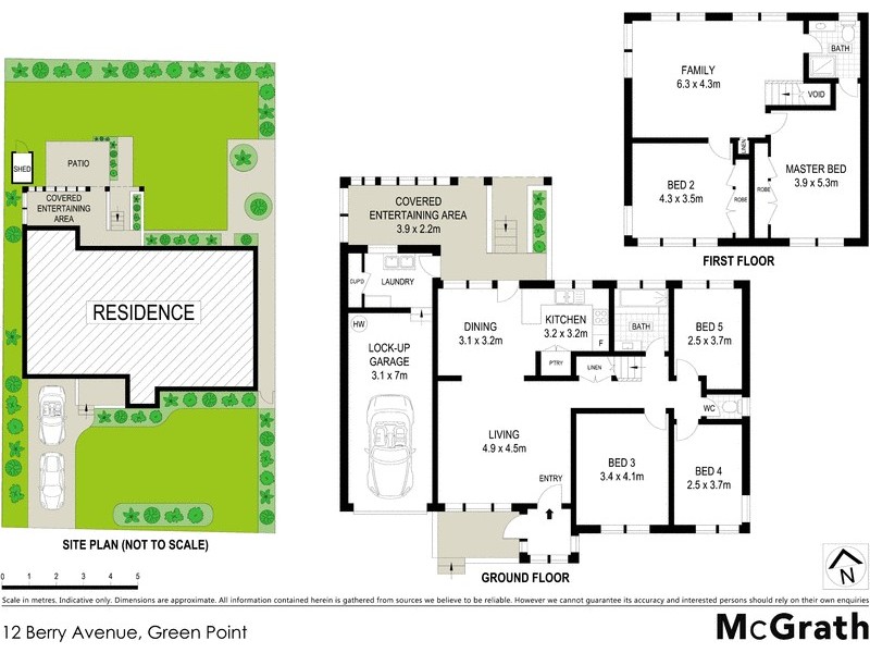 12 Berry Avenue, Green Point NSW 2251 Floorplan