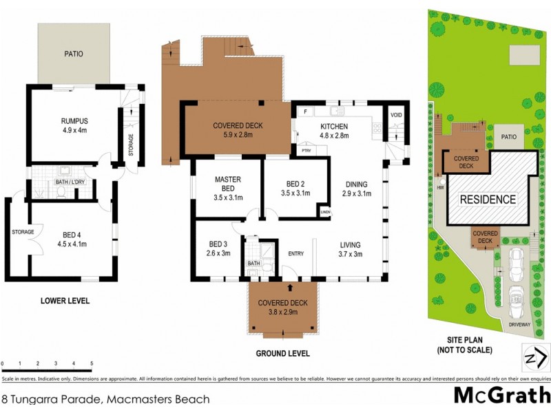 8 Tungarra Parade, Macmasters Beach NSW 2251 Floorplan