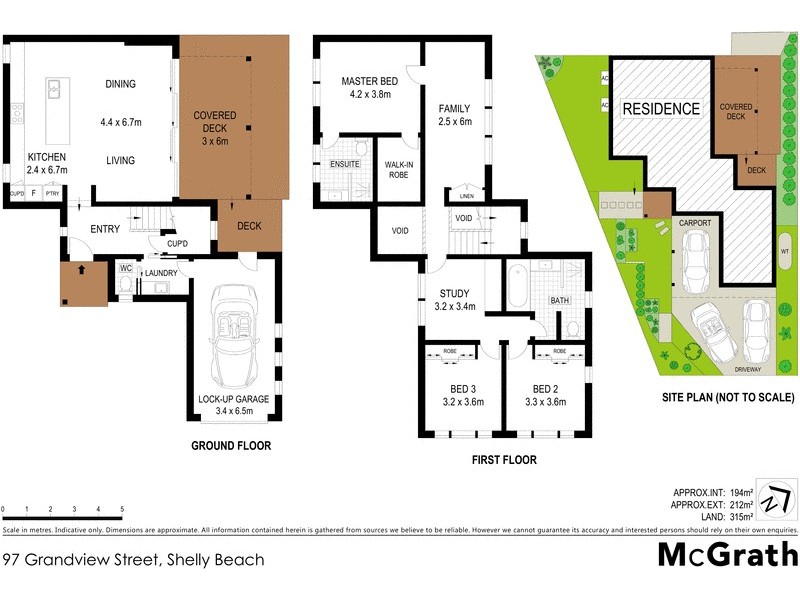 97 Grandview Street, Shelly Beach NSW 2261 Floorplan