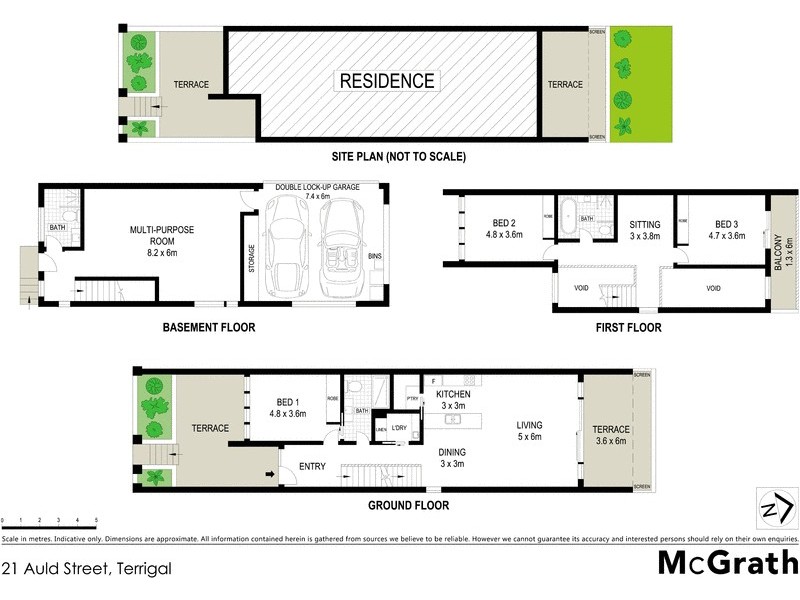 2 and 3/21 Auld Street, Terrigal NSW 2260 Floorplan