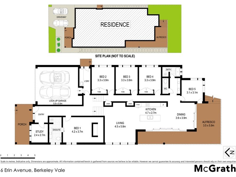 6 Erin Avenue, Berkeley Vale NSW 2261 Floorplan