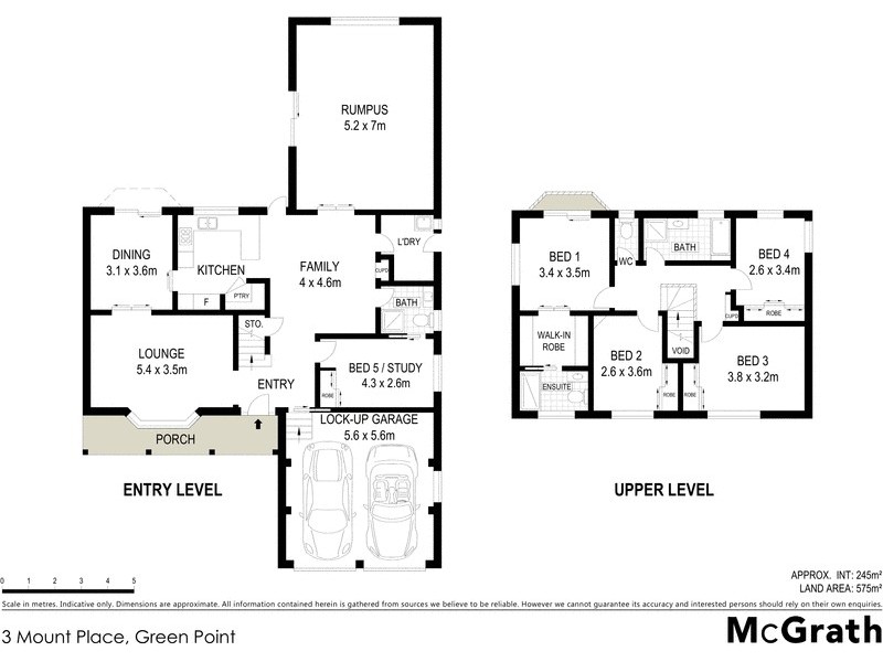 3 Mount Place, Green Point NSW 2251 Floorplan