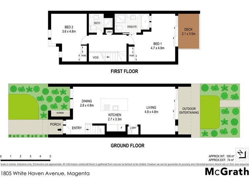1805 White Haven Avenue, Magenta NSW 2261 Floorplan