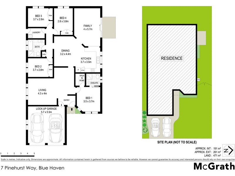 7 Pinehurst Way, Blue Haven NSW 2262 Floorplan