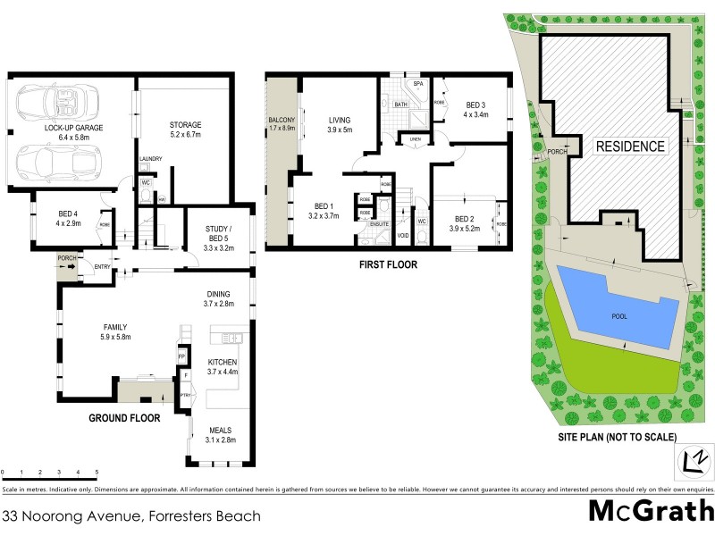 33 Noorong Avenue, Forresters Beach NSW 2260 Floorplan