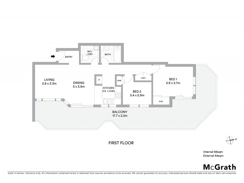 8/70 Karalta Road, Erina NSW 2250 Floorplan
