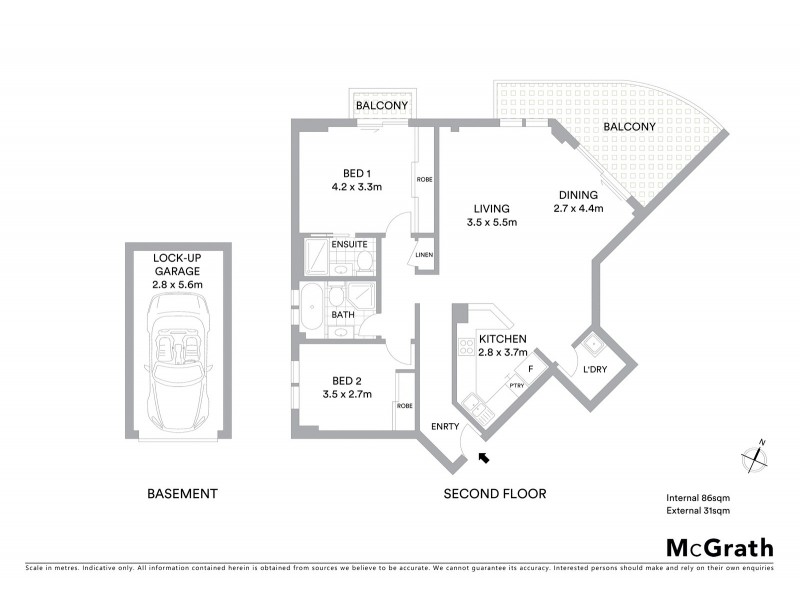 12/37 Ocean Parade, The Entrance NSW 2261 Floorplan
