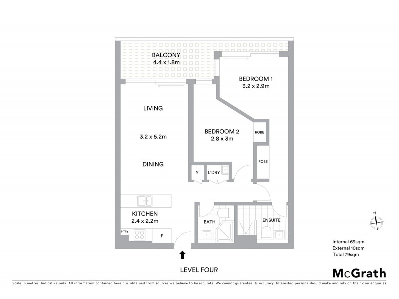 405/148A Albany Street, Point Frederick NSW 2250 Floorplan