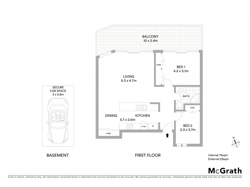 2/170 Avoca Drive, Avoca Beach NSW 2251 Floorplan