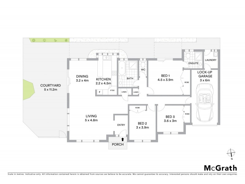 1/423 Ocean Beach Road, Umina Beach NSW 2257 Floorplan