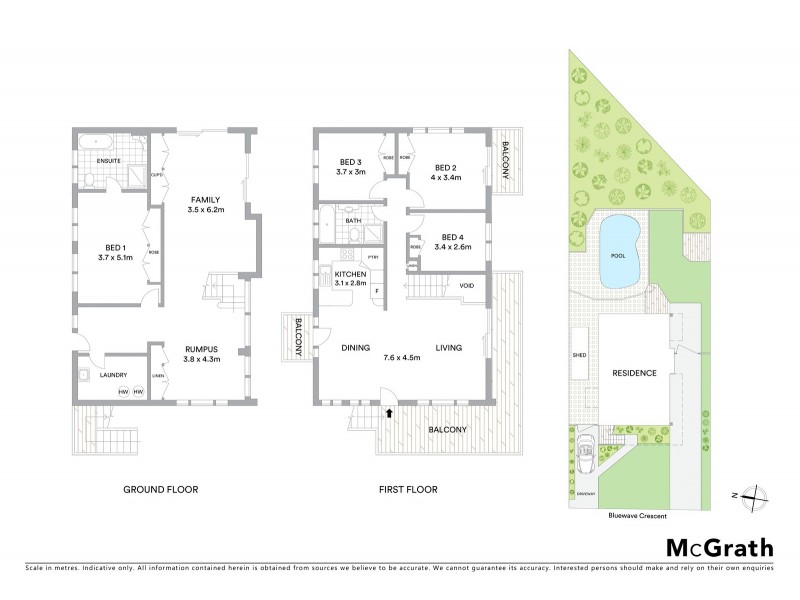 16 Bluewave Crescent, Forresters Beach NSW 2260 Floorplan