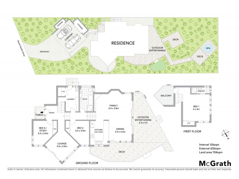 6 South Pacific Drive, Macmasters Beach NSW 2251 Floorplan