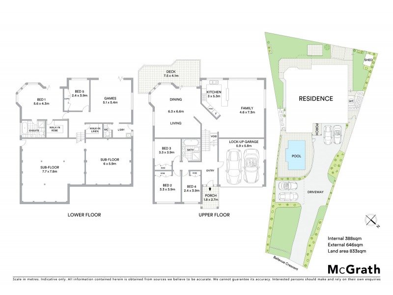 32 Bellevue Crescent, North Avoca NSW 2260 Floorplan