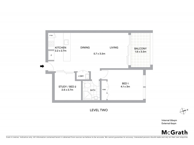 203/148A Albany Street, Point Frederick NSW 2250 Floorplan